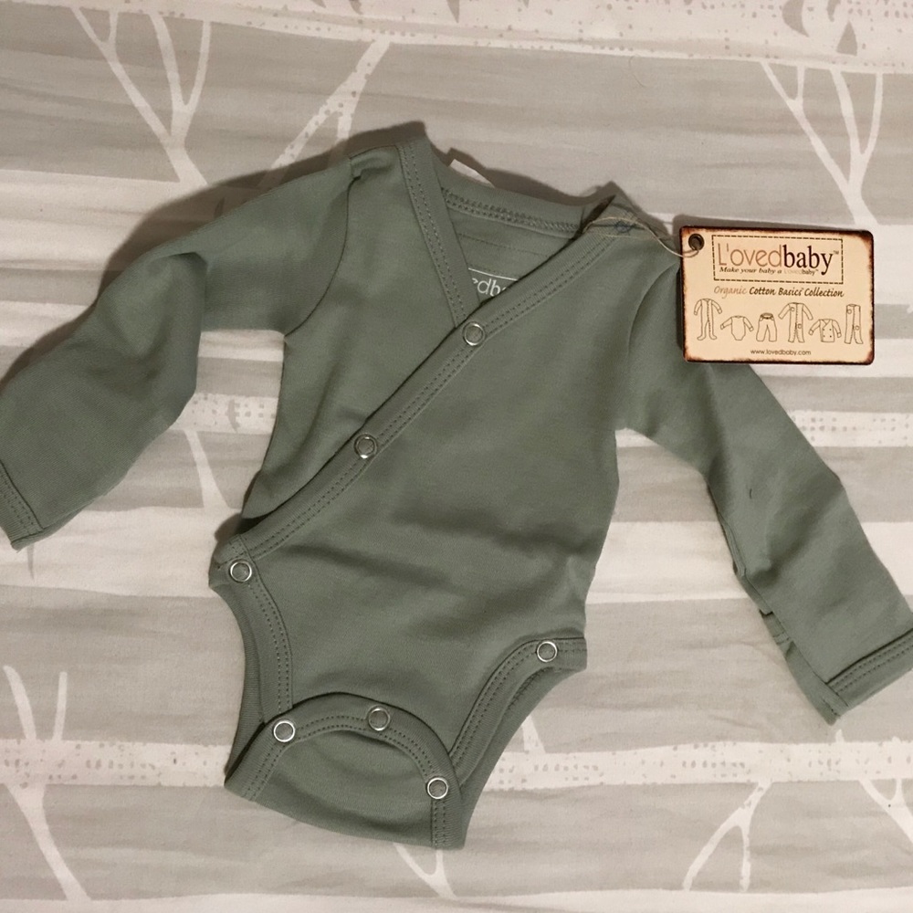 L’oved baby kimono onesie